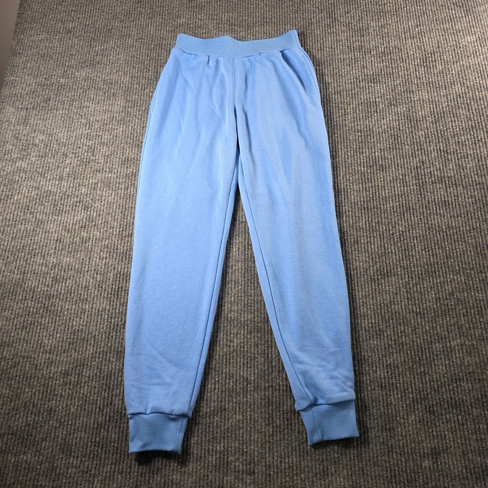 Wildfox Womens XS Blue High Waisted French Terry Jogger Sweatpants Loungewear